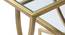 Lugo Nesting Table - Set of 2 (Gold, Clear Finish) by Urban Ladder - Rear View Design 1 - 464652
