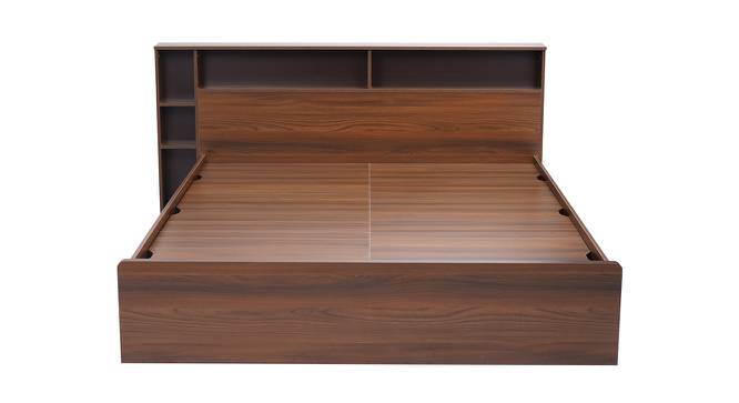 Matera  Storage Bed (King Bed Size, Classic Walnut) by Urban Ladder - Front View Design 1 - 465575