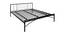 Farro Bed (Black, King Bed Size) by Urban Ladder - Cross View Design 1 - 465588