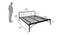 Farro Bed (Black, King Bed Size) by Urban Ladder - Design 1 Dimension - 465641