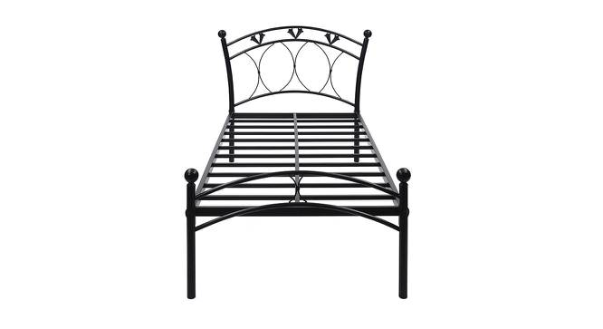 Santana Bed (Black, Single Bed Size) by Urban Ladder - Front View Design 1 - 465771