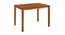 Ollie 4 Seater Dining Set (Brown, Matte Finish) by Urban Ladder - Cross View Design 1 - 465776