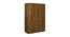 Percy 3 Door Wardrobe (Brown & Classic Walnut) by Urban Ladder - Cross View Design 1 - 465787