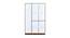 Percy 3 Door Wardrobe (Brown & Classic Walnut) by Urban Ladder - Design 1 Close View - 465823