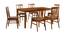 Toby 6 Seater Dining Set (Brown, Matte Finish) by Urban Ladder - Front View Design 1 - 465849