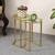 Magnolia side table set of 2 gold lp