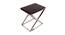 Marvel Side Table (Ss Polish & Matte Walnut, Ss Polish & Matte Walnut Finish) by Urban Ladder - Cross View Design 1 - 465899