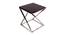 Melisande Side Table (Ss Polish & Matte Walnut, Ss Polish & Matte Walnut Finish) by Urban Ladder - Cross View Design 1 - 465903