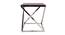 Melisande Side Table (Ss Polish & Matte Walnut, Ss Polish & Matte Walnut Finish) by Urban Ladder - Front View Design 1 - 465917