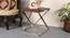 Melisande Side Table (Ss Polish & Matte Walnut, Ss Polish & Matte Walnut Finish) by Urban Ladder - Design 1 Side View - 465931