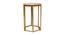 Magnolia Side Table - Set of 2 (Gold, Antique Brass Finish) by Urban Ladder - Design 1 Top View - 465936