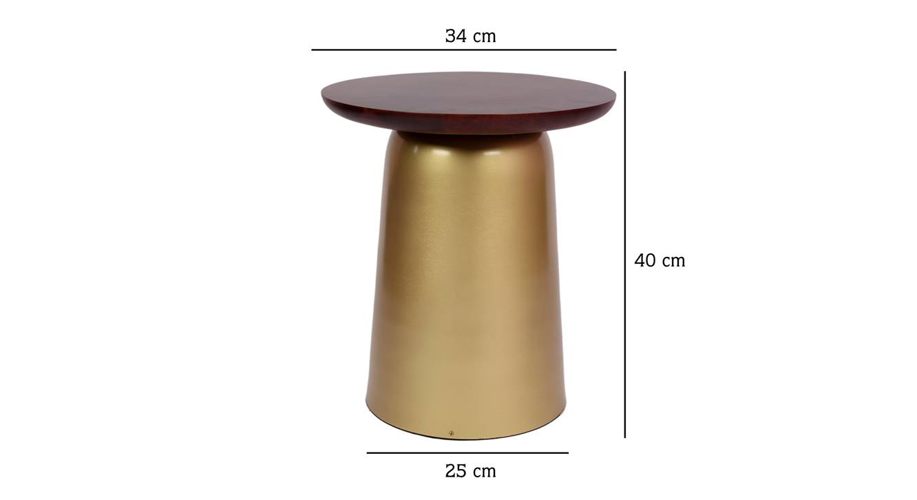 Esmerie side table small gold 6