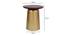 Etoile Side Table - Set of 2 (Gold, Antique Brass Finish) by Urban Ladder - Design 1 Dimension - 465967