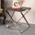 Melisande side table ss polish walnut lp