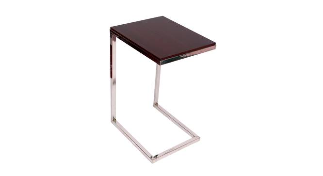 Pavanne Side Table (Ss Polish & Matte Walnut, Ss Polish & Matte Walnut Finish) by Urban Ladder - Cross View Design 1 - 465989