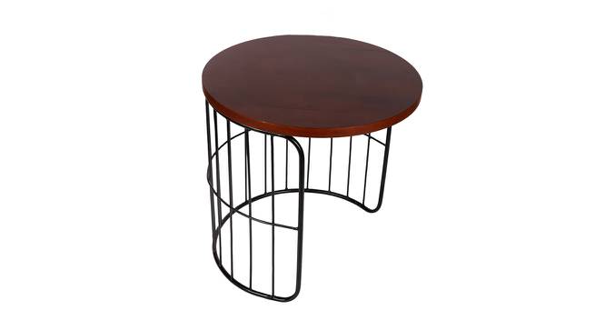 Quincy Nested Side Table (Black Matte & Walnut Polish, Black Matte & Walnut Polish Finish) by Urban Ladder - Cross View Design 1 - 465995
