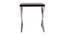 Peridot Side Table (Ss Polish & Matte Walnut, Ss Polish & Matte Walnut Finish) by Urban Ladder - Design 1 Side View - 466017