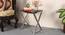 Peridot Side Table (Ss Polish & Matte Walnut, Ss Polish & Matte Walnut Finish) by Urban Ladder - Design 1 Top View - 466030
