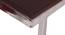 Pendant Side Table (Ss Polish & Matte Walnut, Ss Polish & Matte Walnut Finish) by Urban Ladder - Design 1 Close View - 466040
