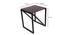 Pauline Side Table (Black Matte & Matte Walnut, Black Matte & Matte Walnut Finish) by Urban Ladder - Design 1 Dimension - 466049