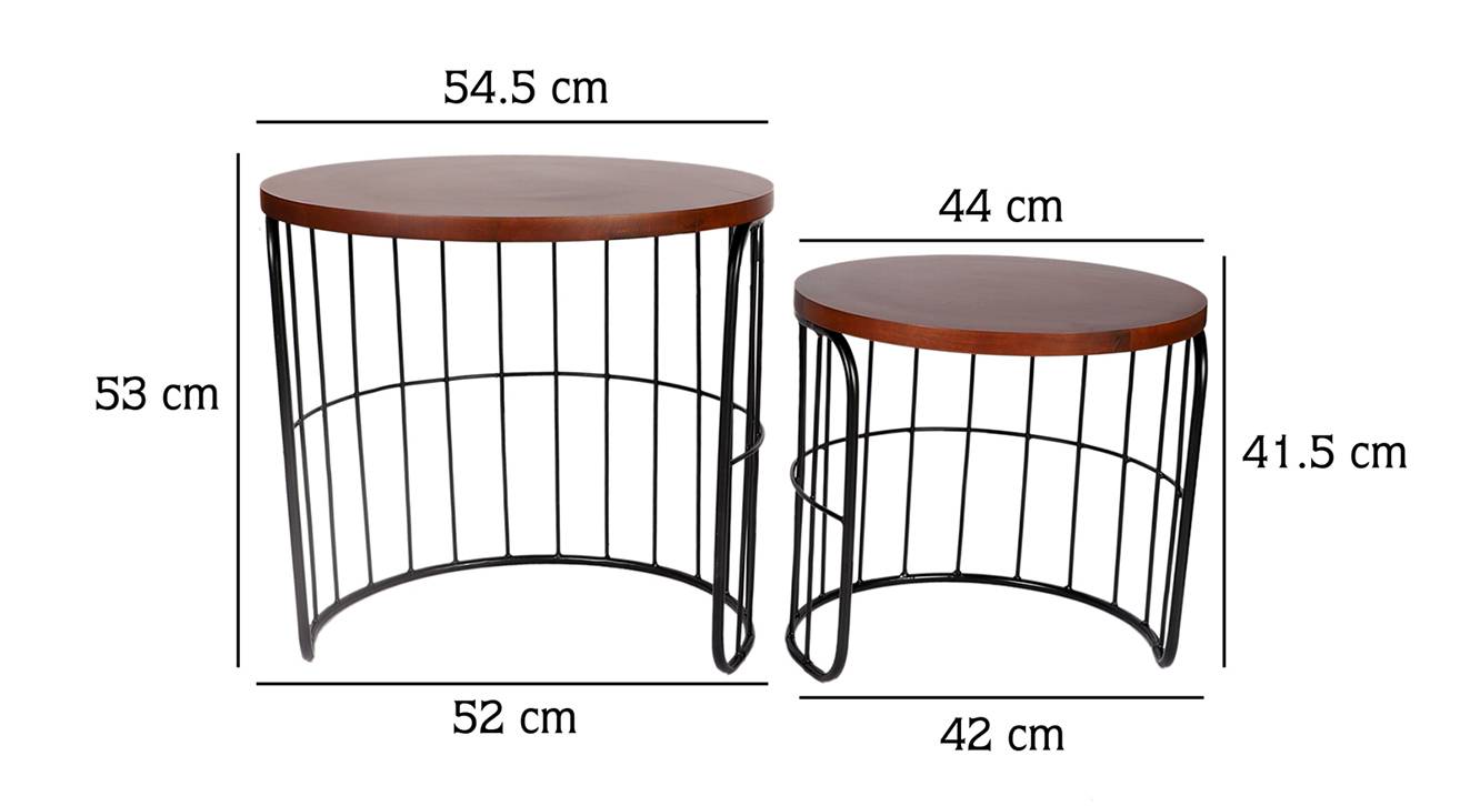 Racquel Nested Table Set of 2 Urban Ladder