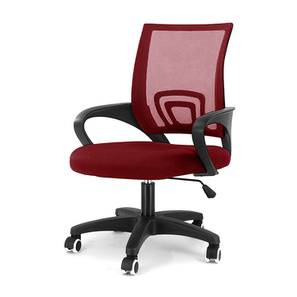 Red Chair Design Andros Fabric Net Study Chair in Red Colour