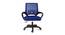 Andros Executive Chair (Blue) by Urban Ladder - Front View Design 1 - 466081