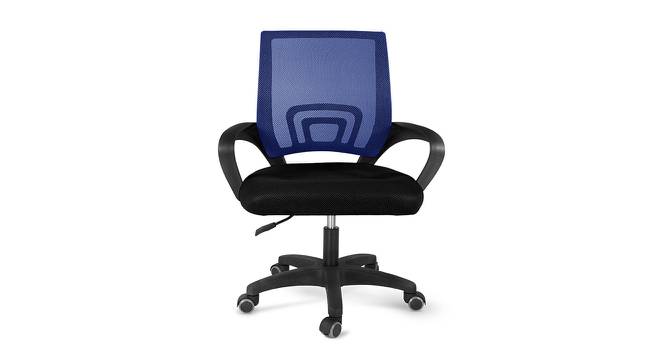 Andros Executive Chair (Black & Blue) by Urban Ladder - Front View Design 1 - 466089