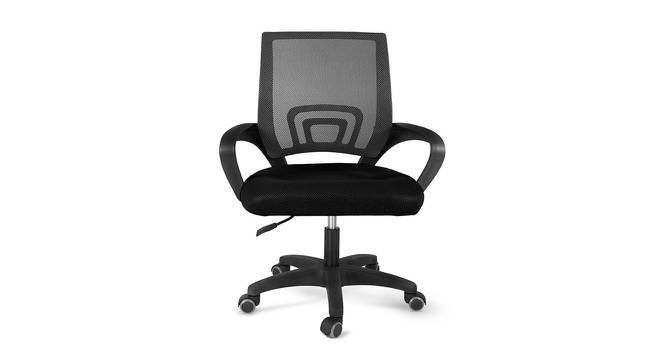 Andros Executive Chair (Black & Grey) by Urban Ladder - Front View Design 1 - 466092