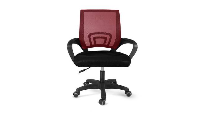 Andros Executive Chair (Black & Red) by Urban Ladder - Front View Design 1 - 466093