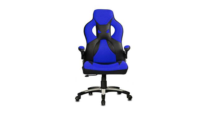 Baltra Gaming Chair (Black & Blue) by Urban Ladder - Front View Design 1 - 466095