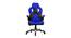 Baltra Gaming Chair (Black & Blue) by Urban Ladder - Front View Design 1 - 466095