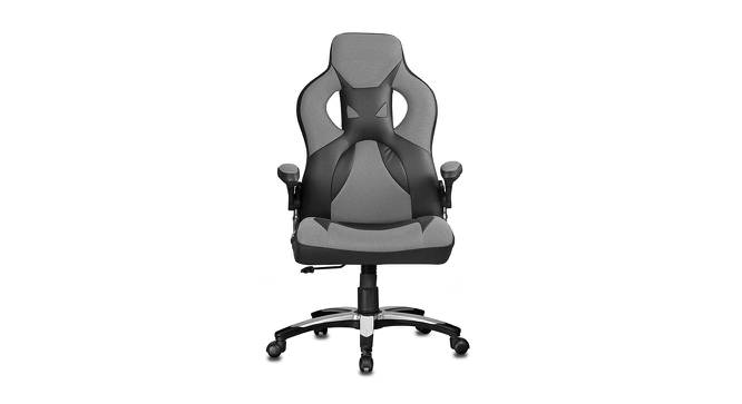 Baltra Gaming Chair (Black & Grey) by Urban Ladder - Front View Design 1 - 466096