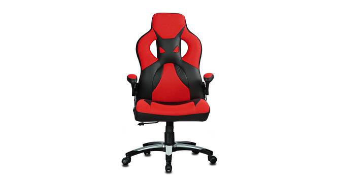 Baltra Gaming Chair (Black & Red) by Urban Ladder - Front View Design 1 - 466099