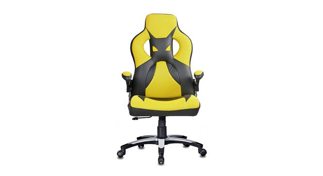 Baltra Gaming Chair (Black & Yellow) by Urban Ladder - Front View Design 1 - 466100