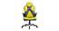 Baltra Gaming Chair (Black & Yellow) by Urban Ladder - Front View Design 1 - 466100