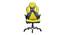 Baltra Gaming Chair (Black & Yellow) by Urban Ladder - Front View Design 1 - 466100