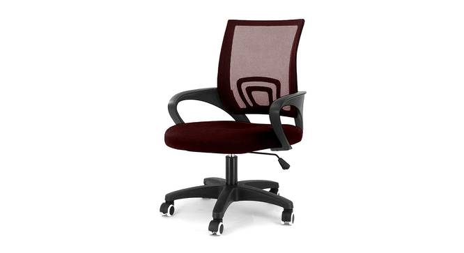 Andros Executive Chair (Burgandy) by Urban Ladder - Cross View Design 1 - 466104