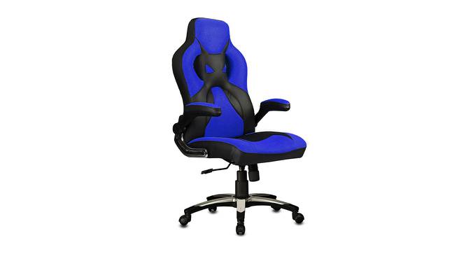 Baltra Gaming Chair (Black & Blue) by Urban Ladder - Cross View Design 1 - 466116