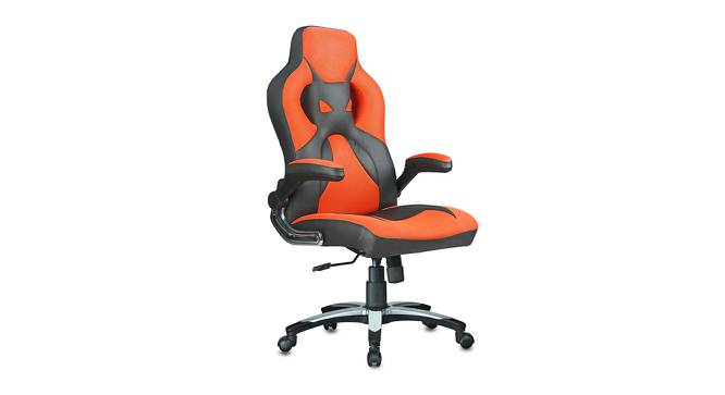Baltra Gaming Chair (Black & Orange) by Urban Ladder - Cross View Design 1 - 466119