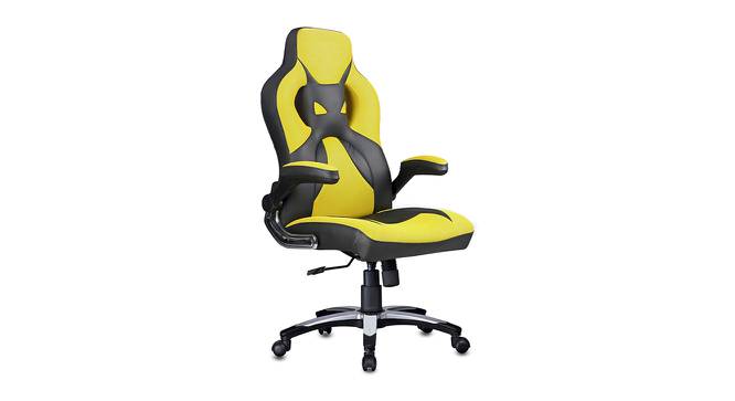 Baltra Gaming Chair (Black & Yellow) by Urban Ladder - Cross View Design 1 - 466121