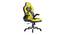 Baltra Gaming Chair (Black & Yellow) by Urban Ladder - Cross View Design 1 - 466121