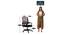 Andros Executive Chair (Black & Red) by Urban Ladder - Design 1 Dimension - 466163