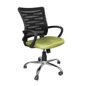 Study In Sangli Design Belep Study Chair in Black & Light Green Colour