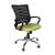 Belep office chair in black n lighte green lp