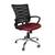 Chesterfield office chair in maroon n black lp