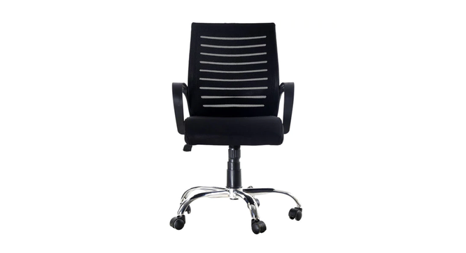 Belcher Office Chair (Black) by Urban Ladder - Front View Design 1 - 466187