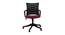 Chesterfield Office Chair (Maroon & Black) by Urban Ladder - Front View Design 1 - 466204
