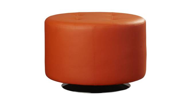 Domani Revolving Ottoman (Orange) by Urban Ladder - Front View Design 1 - 466205