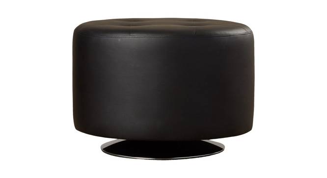 Domani Revolving Ottoman (Black) by Urban Ladder - Front View Design 1 - 466208